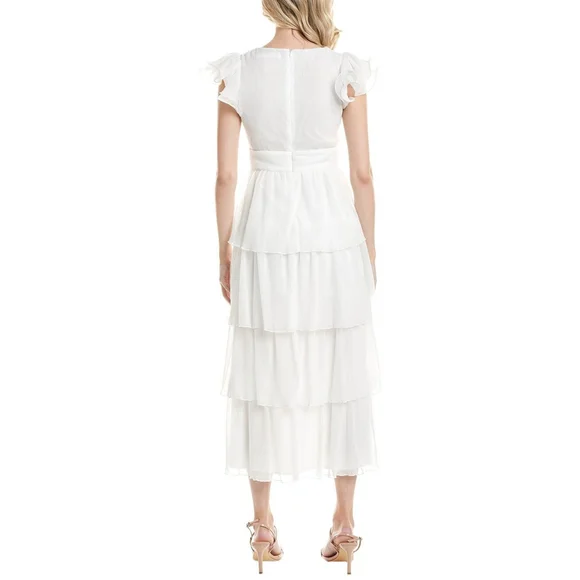 ASTR the Label Women's White Emporia Maxi Dress XS NWOT/Defect - Picture 3 of 12